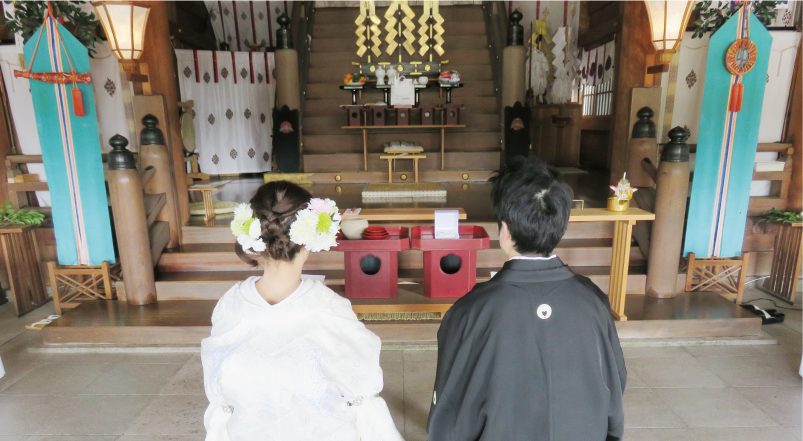 神前結婚式の様子